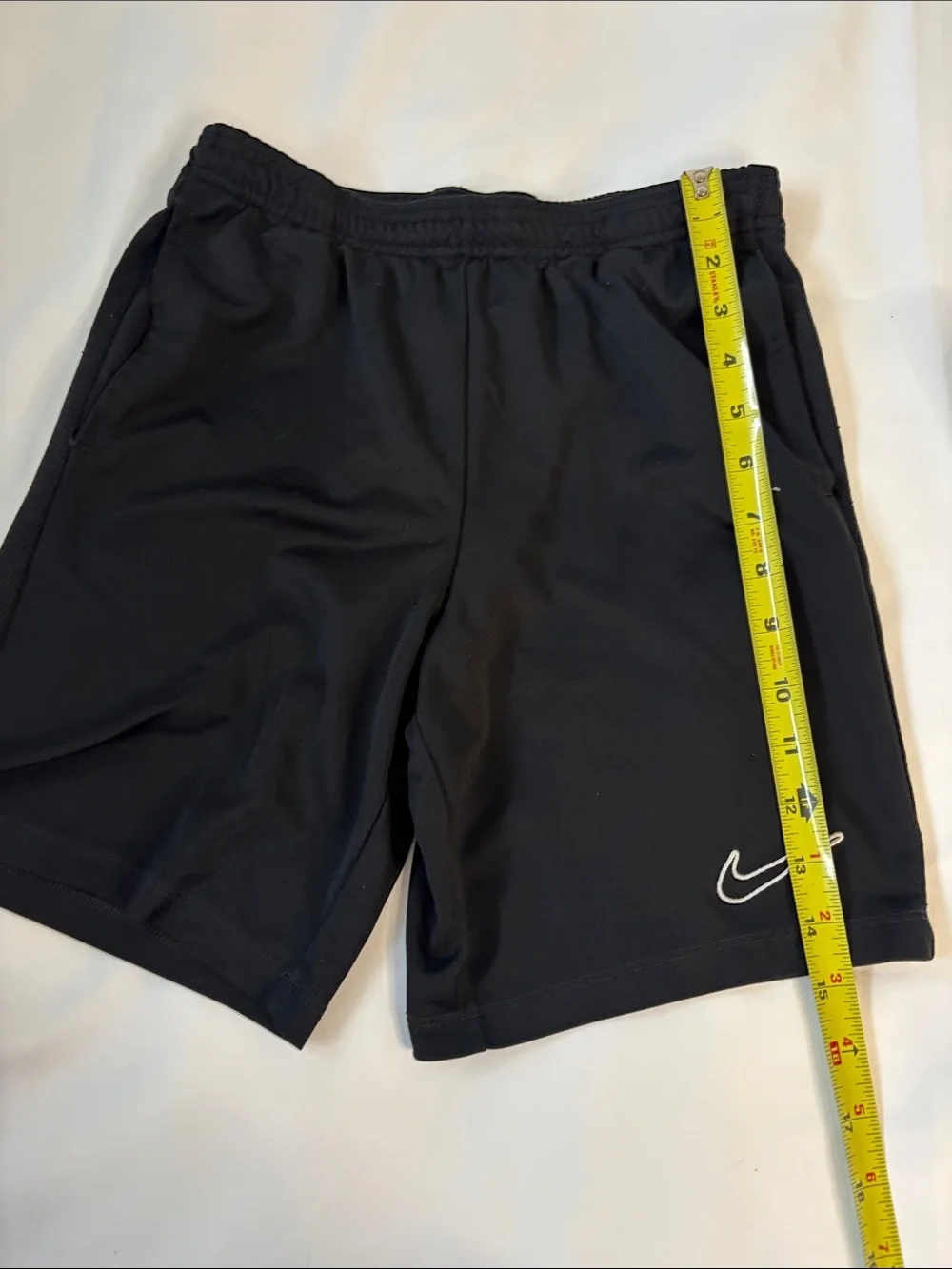 Nike Black Athletic Shorts with White Swoosh -414sku